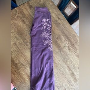 Bebe Purple Drawstring Sweatpants
